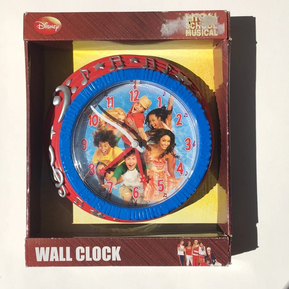 FINAL MARKDOWN Disney high school musical wall clock nib